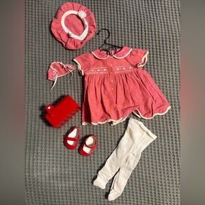 Bitty Baby Red Valentine Heart Dress